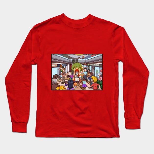 Saint Nicholas With People Long Sleeve T-Shirt by TheMaskedTooner